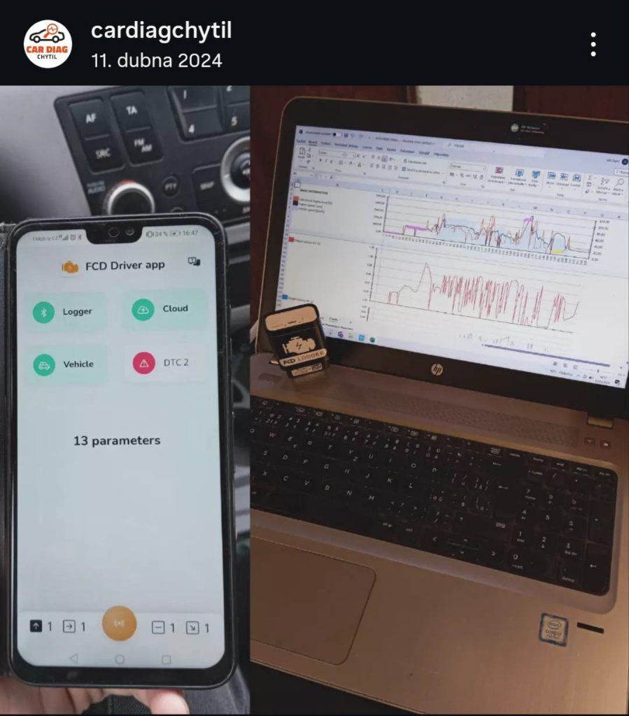 FCD Driver App a FCD Logger v praxi